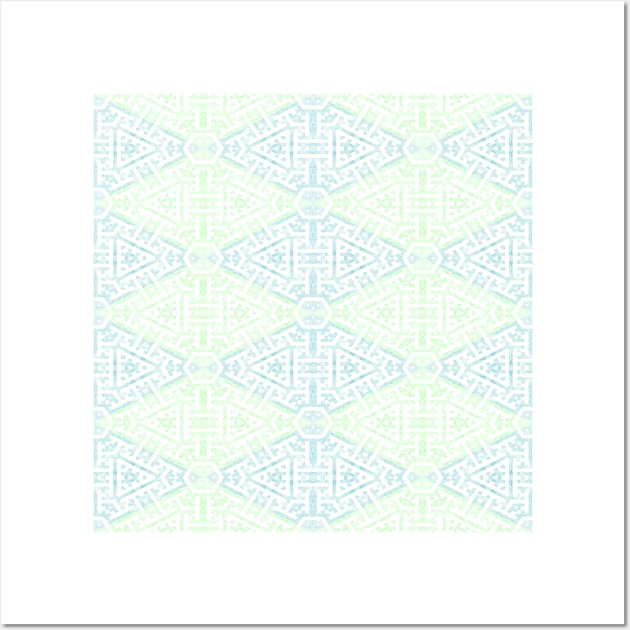 seamless geometric pattern Wall Art by cutequokka